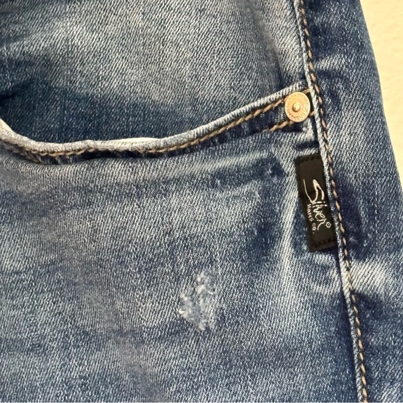 Silver Jeans Co Suki Slim Boot Jeans 22W x 33 Blue Stretch Denim - Picture 6 of 12